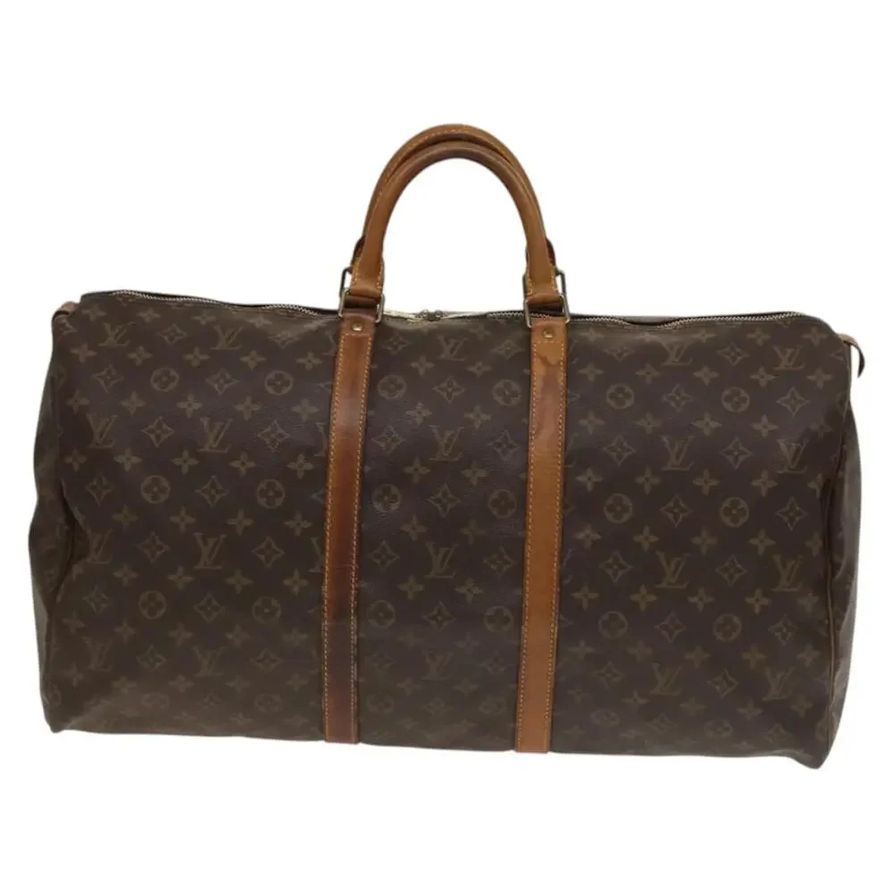 LOUIS VUITTON Monogram Keepall 55 Boston Bag M41424
